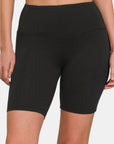 Zenana High Waist Active Shorts