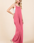 Culture Code Full Size Sleeveless Wide Leg Jumpsuit with Pockets