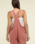 Zenana Washed Knot Strap Romper