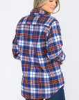 BOYFRIEND Fit Checker Plaid Flannel Long Sleeve