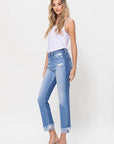 Flying Monkey High Rise Ankle Straight Jeans - Online Only