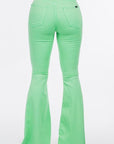 GJG Denim Bell Bottom Jean in Lime