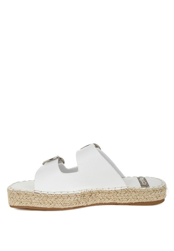Palala Genuine Soft Leather Square Toe Espadrilles
