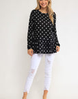 e Luna Polka Dot Tunic Top