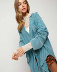 Davi & Dani Solid Button Down Cardigan - Online Only