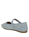 Iker Classic Denim Pin Buckle Ballerinas