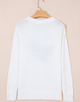 Mallard Drop Shoulder Long Sleeve Pullover Sweater