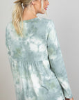 e Luna PLUS Cloud Tie Dye Babydoll Top