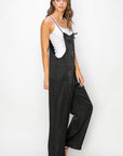 HYFVE Half Button Sleeveless Straight Jumpsuit