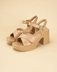 TOUCH-S Crisscross Sandal Heels