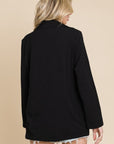 Culture Code One Button Long Sleeve Blazer with Pockets