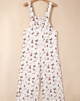 Western Adjustable Buttoned Strap Dungaree Jumpsuit