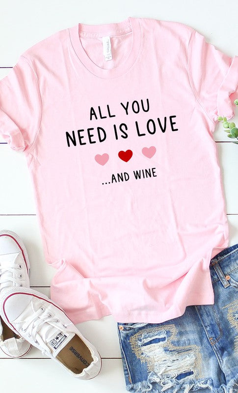 All You Need is Wine Graphic Tee PLUS