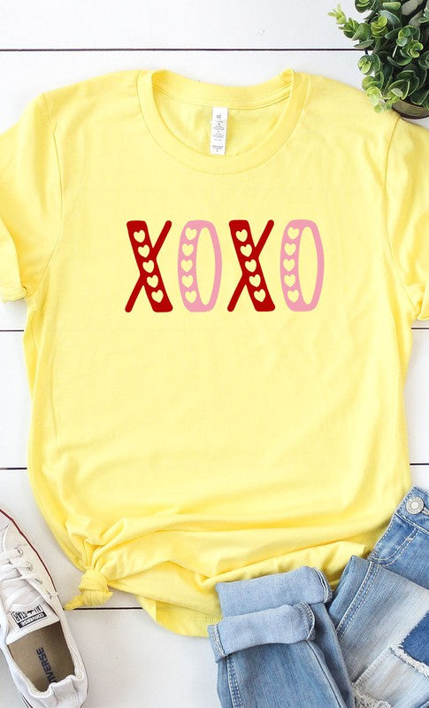 XOXO Hearts Cutout Graphic Tee PLUS