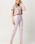 Vervet by Flying Monkey Stretch Mom Jeans in Madden