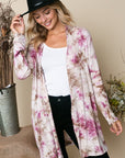 e Luna PLUS Tie Dye Long Cardigan