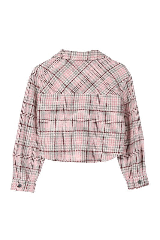 Lilou Plaid Crop Jacket