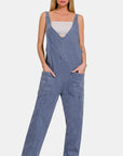 Zenana Pocketed Wide Strap Jumpsuit