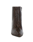 Thymus Snake Print Kitten Heel Boots