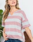 e Luna PLUS Striped Basic Top