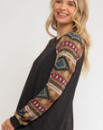 Mixed Aztec Top - Online Only