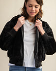 Reversible All Weather Fur Lined Bomber Jacket