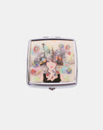 Nicole Lee USA Printed Metallic Square Pill Case