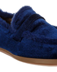 Bastian Fur Detail Velvet Loafers