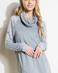 Distressed Terry Mix Tunic - My Pampered Life Seattle