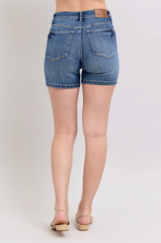 Judy Blue Full Size High Waist Denim Shorts Plus Size