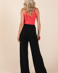 Mittoshop Elastic Waist Pants with Side Pockets