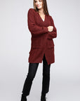 BiBi Twist Knitted Open Front Cardigan With Pockets