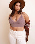 Plus Size Lace Trim Brami