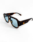 Ellen Retro Square Pilot Sunglasses