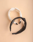 Embroidered Floral Vine Knot Headband