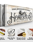 Vintage Farmhouse Homestead Sign