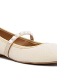 Sassie Pearl Embellished Ballerina Flats