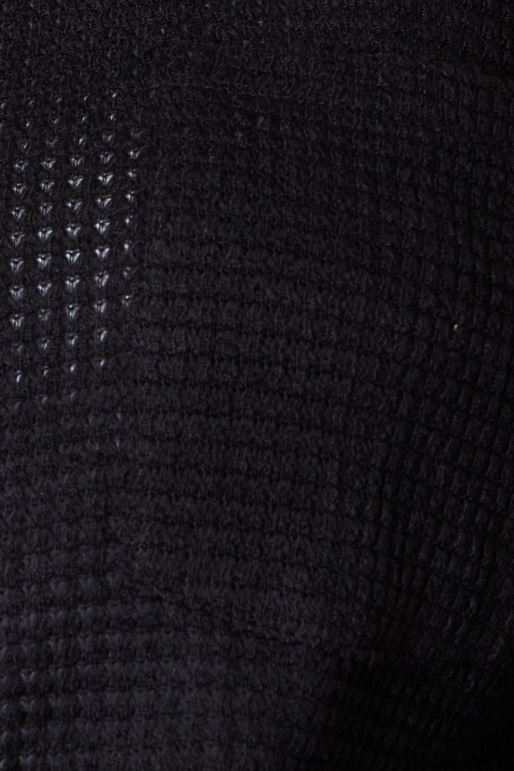 Double Take Waffle-Knit Collared Shirt