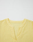 Gingham Textured Bow Tie Tiered Midi Dress