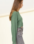 HYFVE Soul Mate Drop-Shoulder Cropped Sweatshirt