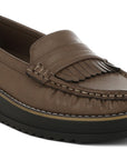 Croyda Fringed Nubuck Loafers