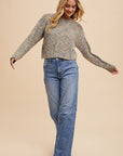 Annie Wear Decorative Seams Wide Leg Jeans