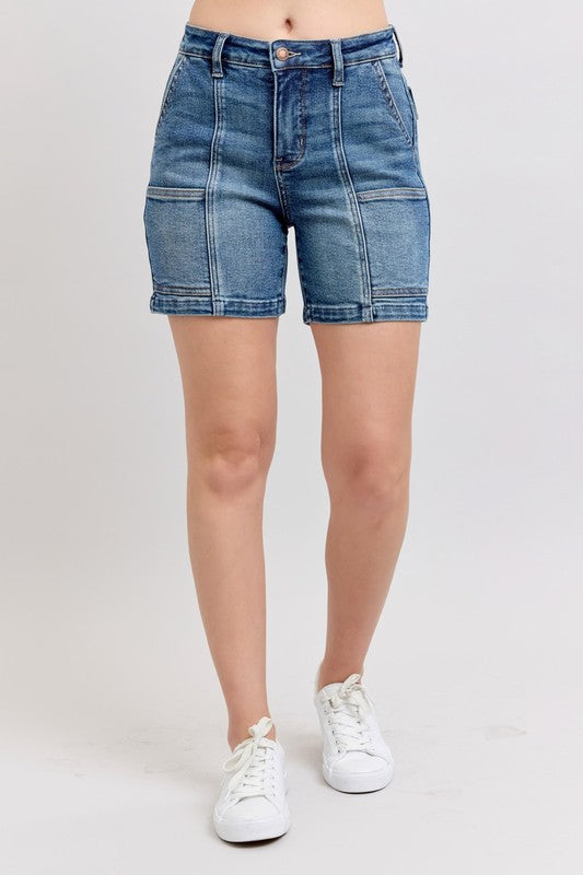 Judy Blue Full Size High Rise Denim Shorts Plus Size