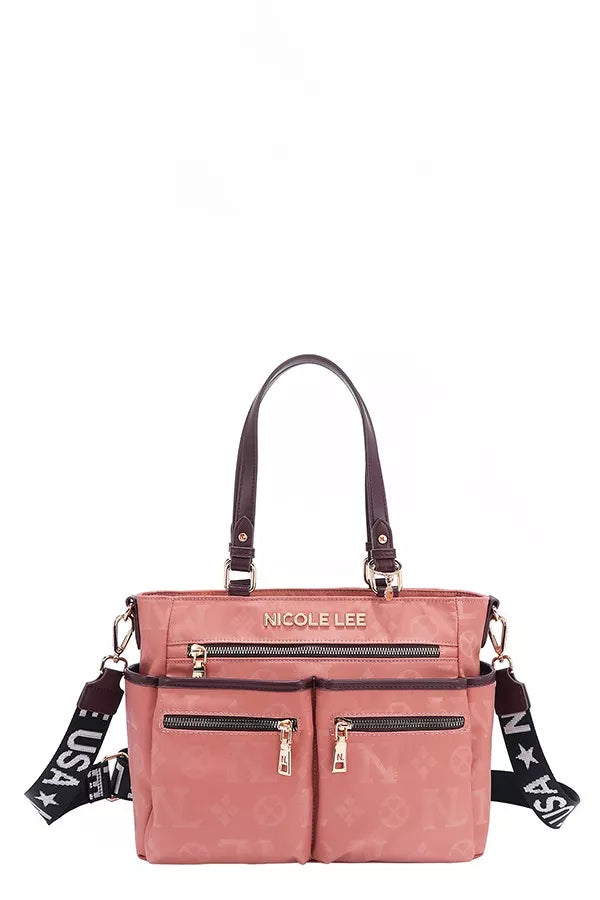 Nicole Lee USA Multi-Compartment Convertible Tote Bag