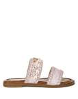 Shellfish Raffia Slip On Sandals