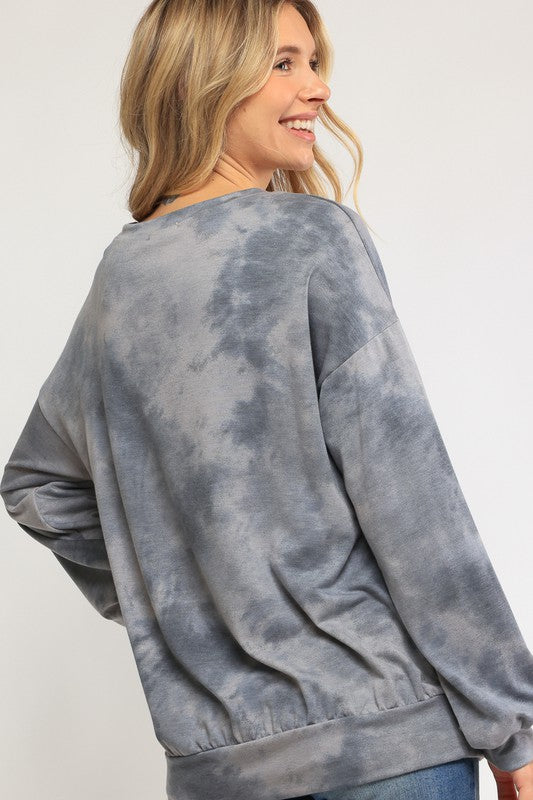 Plus Tie Dye Sweatshirt - Online Only