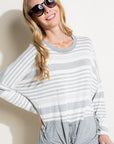 e Luna Engineering Striped Boxy Top