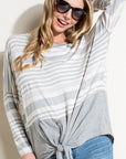 e Luna Engineering Striped Boxy Top