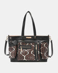 Nicole Lee USA Geometric Pattern Large Handbag