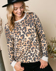 e Luna PLUS Cheetah Print Sweatshirt